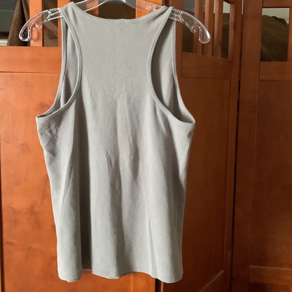 Theory Racer Back Tank with Front Pocket - Picture 2 of 6